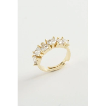 Kalp Zirkon Taşlı Yüzük