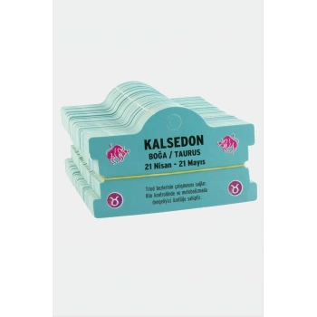 Kalsedon & Boğa Burç Bileklik Kartı