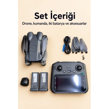 Kameralı Drone Seti Çift Batarya Ve Yedek Pervaneler