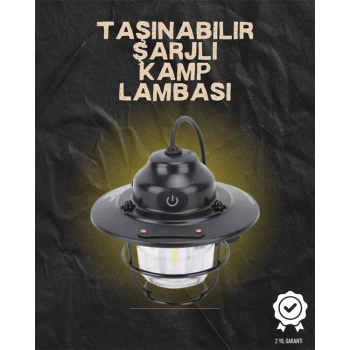 Kamp Ve Bahçe İçin Retro Led Fener – Sıcak Işık, Uzun Ömürlü Batarya