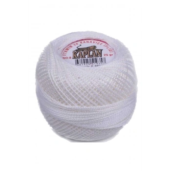 Kaplan Etamin Ve Kanaviçe İpi 8 No Kod/Renk: K.BEYAZ - 