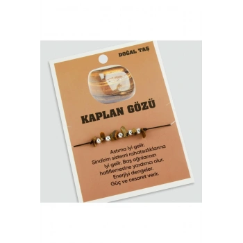 Kaplangözü Doğaltaşlı İp Bileklik