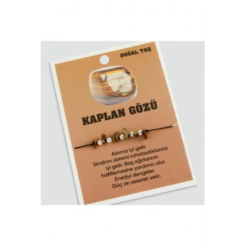 Kaplangözü Doğaltaşlı İp Bileklik