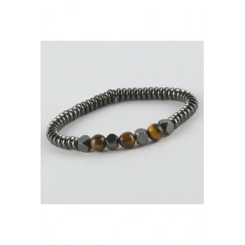 Kaplangözü - Hematit - Mat Onix Doğaltaş Bileklik