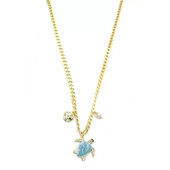 Kaplumbağa Kolye - Altın