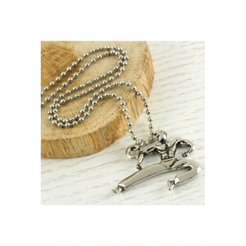 Karateci Metal Kolye