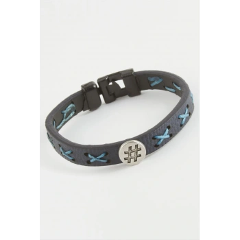 Kare Kaliteli Suni Deri Bileklik