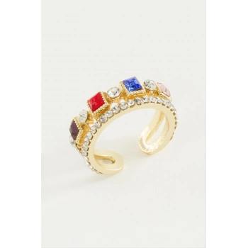 Kare Taşlı Yüzük