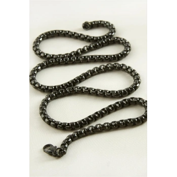 Kare Zincir Çelik Kolye 45 cm