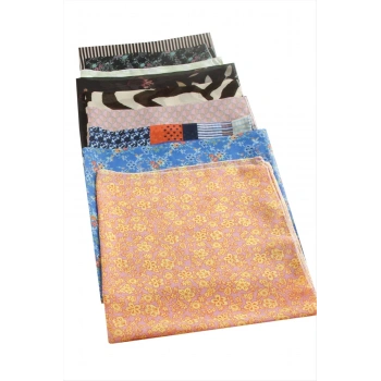 Karışık Desenli Şifon Fular 50 cm