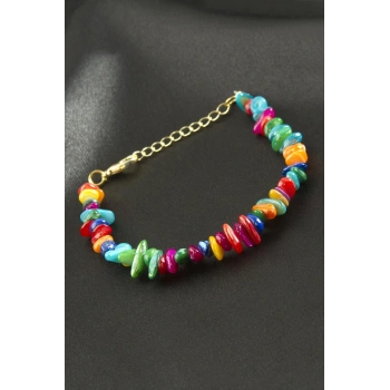 Karışık Kırık Doğaltaş Bileklik