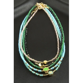 Karışık Kristal Kolye 1 Adet