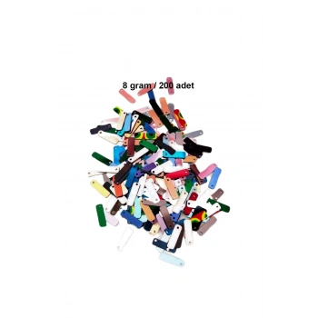 Karışık Renkler 15 x 5 mm Dantel Oya Yazma Halhal Abiye Lazer Kesim Pul 200 adet / 8 gram