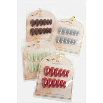 Karışık Renkli Kedi Gözü Takma Tırnak