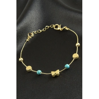 Karışık Turkuaz Boncuk Bileklik