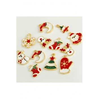 Karışık Yılbaşı Özel Mineli Kolye Ucu 1 Adet