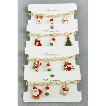 Karışık Zincir Yılbaşı Bilekliği