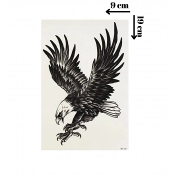 Kartal Geçici Dövme Şablonu - FF037