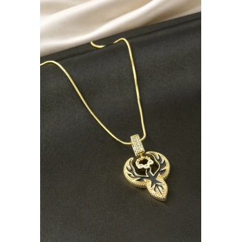 Kartal Mineli Çelik Kolye