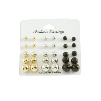 Kartlı İnci Küpe 30 Adet