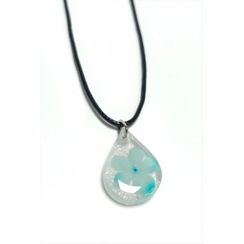 Kartopu Çiçeği Damla Epoksi Kolye