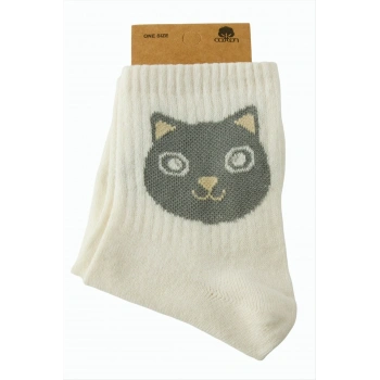 Kedi Kolej Çorap 8*28