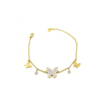 Kelebek Bileklik - Altın