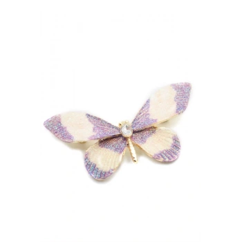 Kelebek Broş - Mor