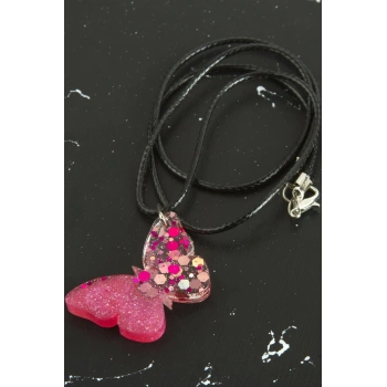 Kelebek Epoksi Kolye