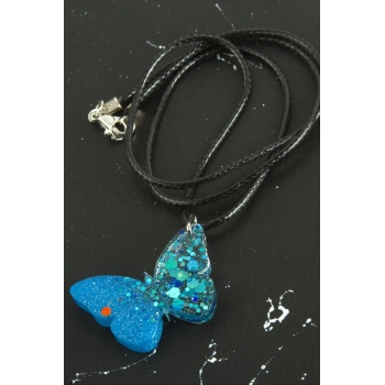 Kelebek Epoksi Kolye