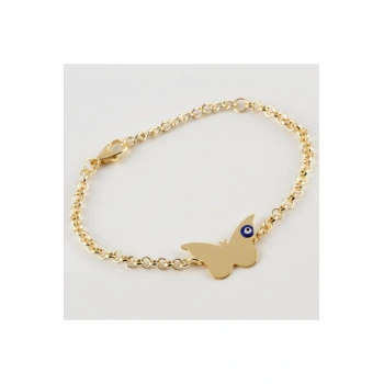Kelebek Figürlü Zincir Bileklik
