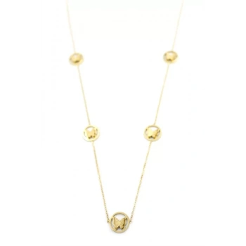 Kelebek Kolye - 90 cm - Altın