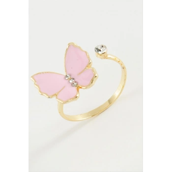 Kelebek Taşlı Mineli Yüzük