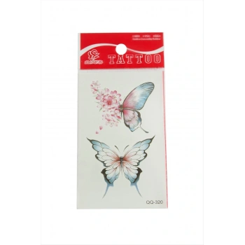 Kelebek Tattoo Dövme Sticker