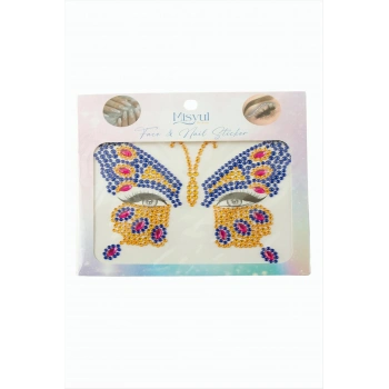 Kelebek Tırnak ve Yüz Süsleme Taşı