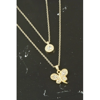 Kelebek Yeni Sezon İkili Kolye