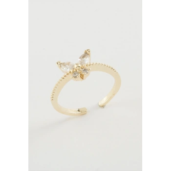 Kelebek Zirkon Taşlı Yüzük