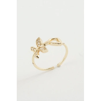 Kelebek Zirkon Taşlı Yüzük