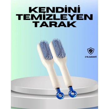 Kendini Temizleyen Ergonomik Saç Tarağı – Abs Gövde Silikon Diş
