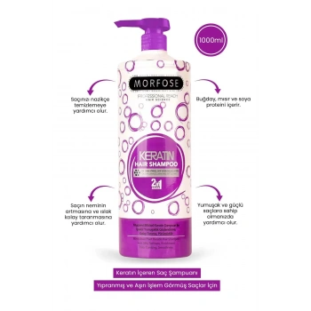 Keratin Şampuan 1000 ML - Besleyici Koruyucu Etki