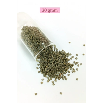Kesme Cam Boncuk 2mm - 20 Gram - Mat Asker Yeşili -BNC317