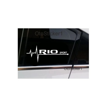 Kia Rio Sport Nabız Kalp Atışı Ritim Sticker 2 Adet