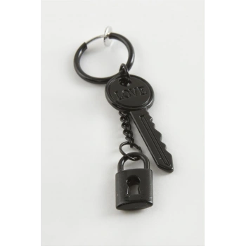 Kilit Anahtar Erkek Çelik Küpe