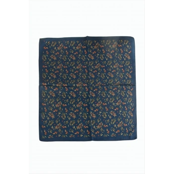 Kiraz Dal Desenli Zr Şifon Fular 50*50 cm