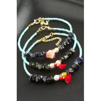 Kırık Doğaltaş Miyoki Boncuk Bileklik