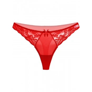  Kırmızı Dantelli Fantezi G String Külot