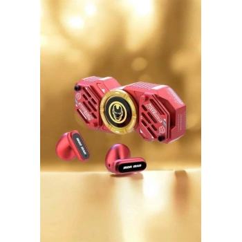 Kırmızı Kablosuz Bluetooth Kulaklık Stres Çarklı  Kulaklığı