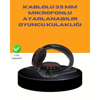Kırmızı  Kulaklığı Bilgisayar Uyumlu Stereo Yüksek Ses Kaliteli
