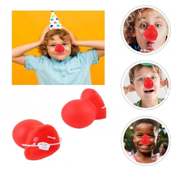Kırmızı Renk Lastikli Burun Palyaço Burun