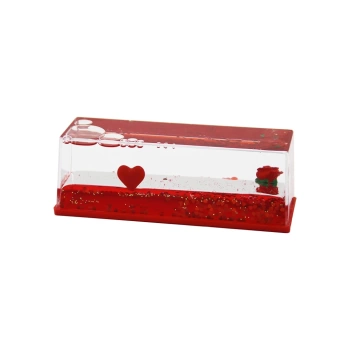 KIRMIZI SU KALP - GÜL D.GEN MİKA YÜZEN BATMAYAN DEKORATİF BİBLO AKVARYUM5.2X15.2X5.3CM (4887)